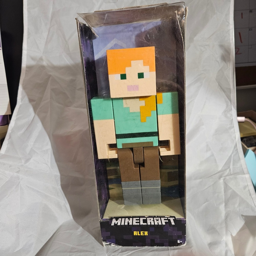 Minecraft Alex Action Figure Toy Game Authentic Articulation 6 Plus